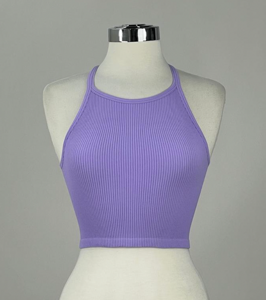 Knock Out Halter Top - Periwinkle
