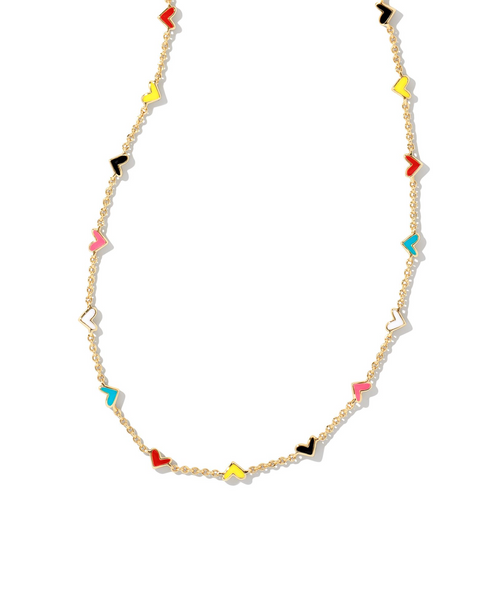 HAVEN HEART STRAND NECKLACE GOLD MULTI MIX