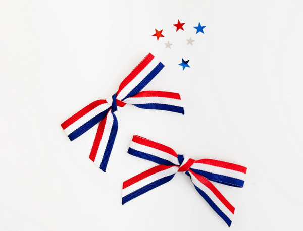 Red, White and Blue Pig-Tail Set