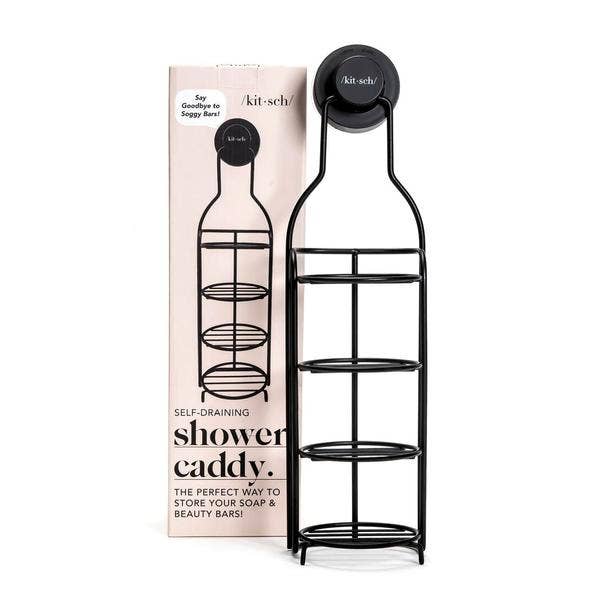Hanging Shower Caddy — Say goodbye to soggy bars! Kitsch Self-Draining  Shower Caddy is a must-have for s…