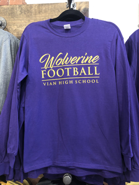 Youth Long Sleeve Wolverine Football