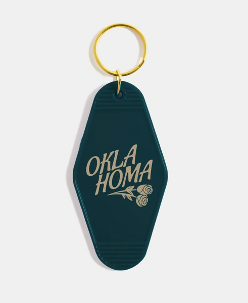 Oklahoma Rose Keychain