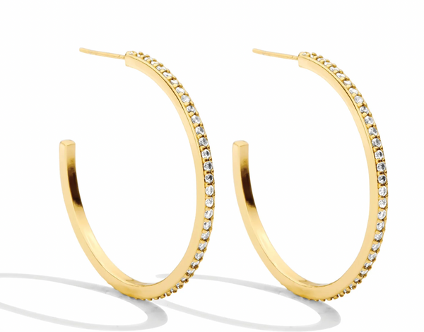 Pave Hoops - 2 sizes