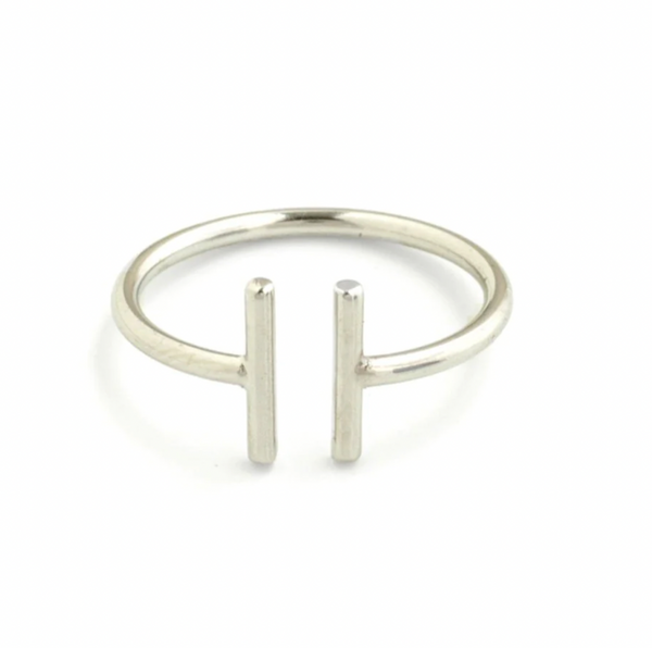 Simple Double Bar Adjustable Ring