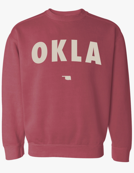 Okla Pigment Pullover Sweatshirt