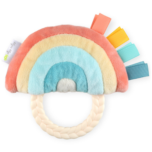 Rainbow Ritzy Rattle Pal Plush Rattle Pal with Teethe