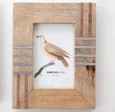 Creative Co-Op Wood Frame for 4x6 Photo