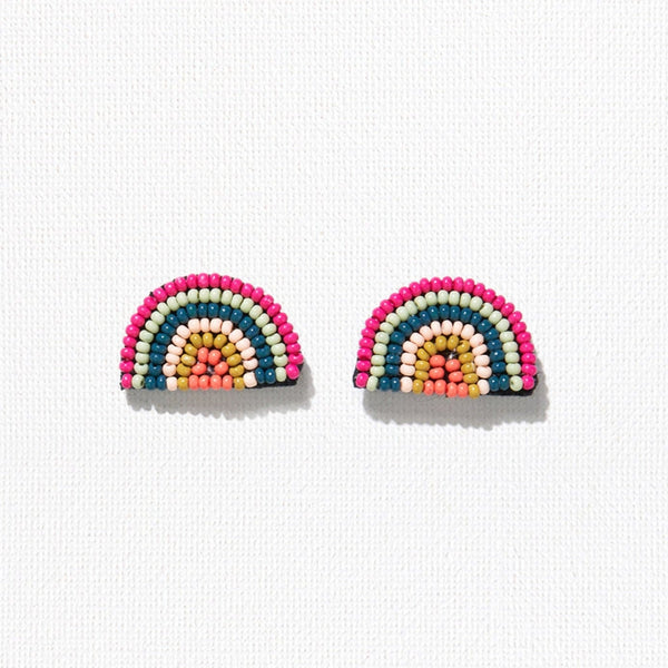 Rainbow Post Earring