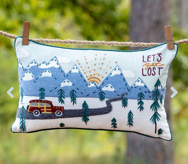 "Let's Get Lost" Pillow