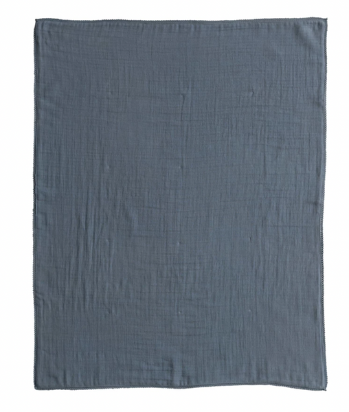 Cotton Double Cloth Blanket w/Trim in bag