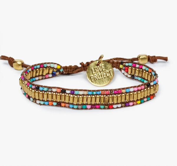 Gold Darjeeling Rainbow Bracelet