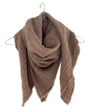 Crinkled Gauze Scarf - 5 Colors