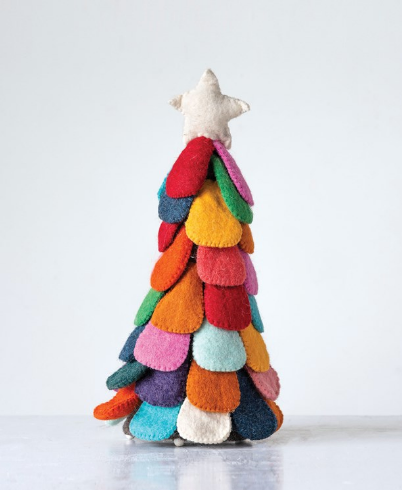 Colorful Wool Felt Christmas Tree