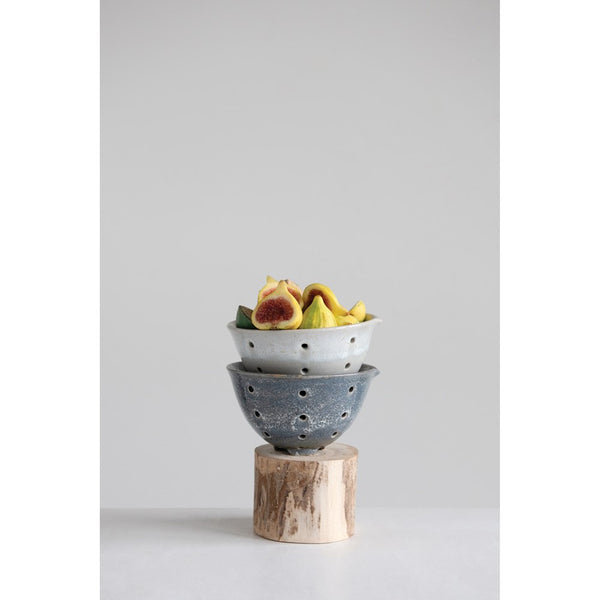 Creative Co-op Stoneware Berry Bowl