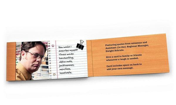 DWIGHT SCHRUTE WISDOM NOTES — OFFICIAL THE OFFICE MERCHANDISE