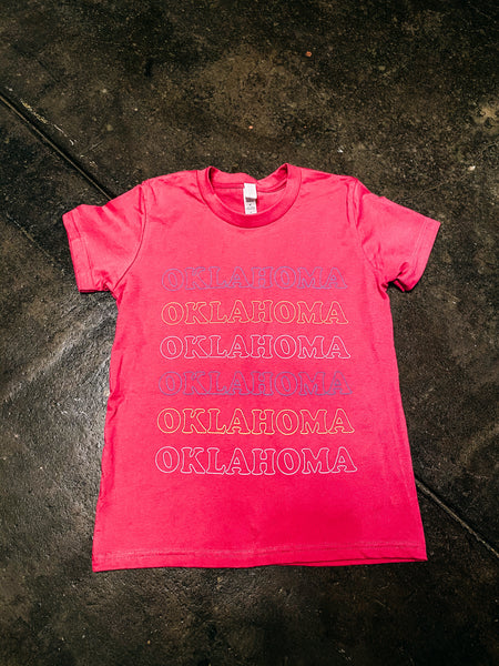 Youth Pink Oklahoma T-Shirt