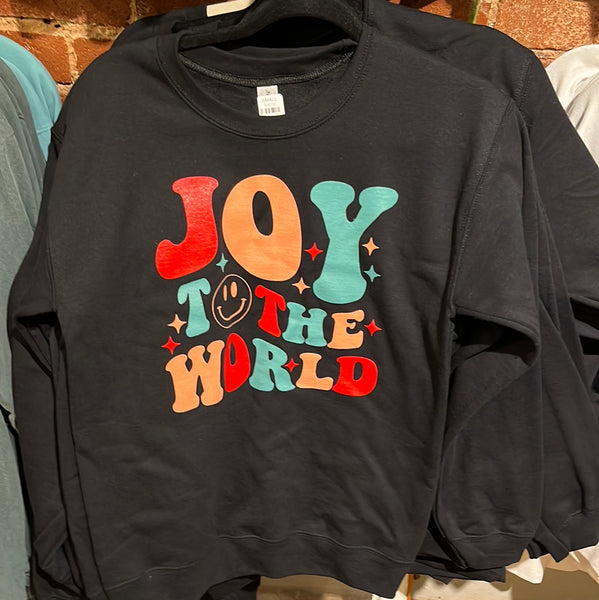 Joy To The World Black Sweatshirt