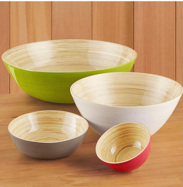 Bamboo bowls large