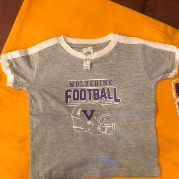 Wolverine Football Infant Ringer Shirt