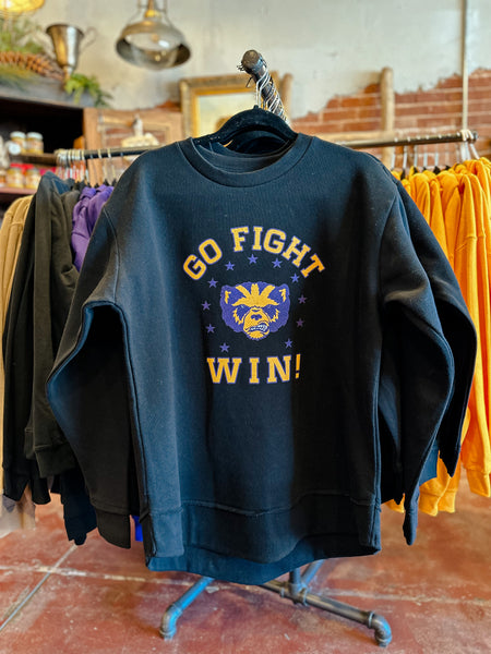 Go Fight Win Black Sweatshirt