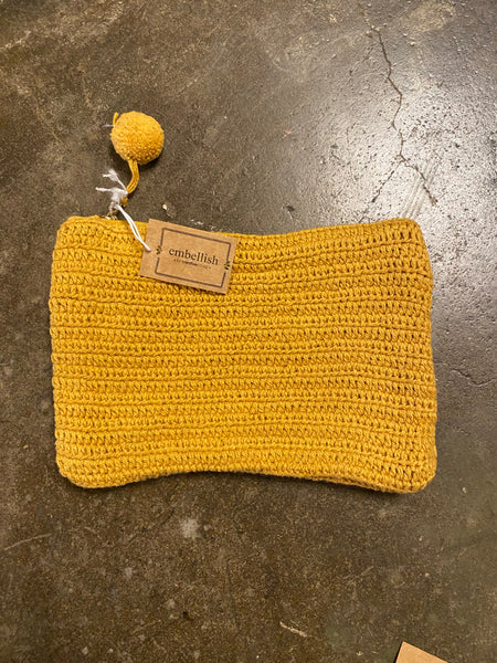 Hand-Crochet Cotton Pouch